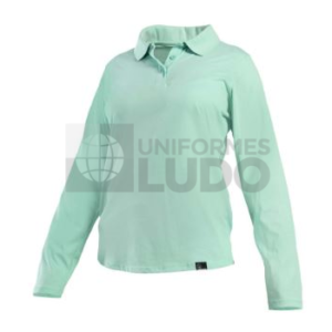 Polera Polo Dryfresh Smooth Manga Larga Mujer