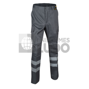 Pantalón Cargo Gabardina Con Cinta Reflectiva