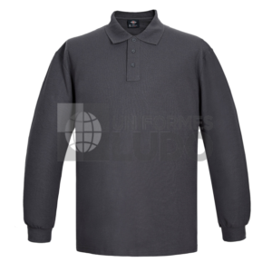 Polera polo manga larga hombre premium