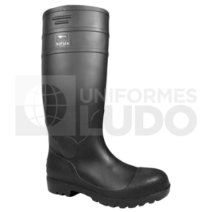 BOTA PVC NEGRA C/PUNTA Y ANTICLAVOS