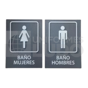 SEÑALITICA 15 x 20 (BAÑOS)