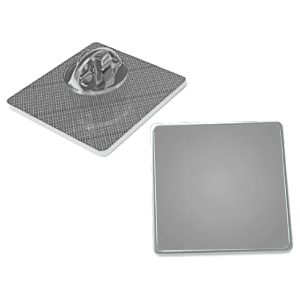 Piocha Broche Cuadrado Plateado (Pins)
